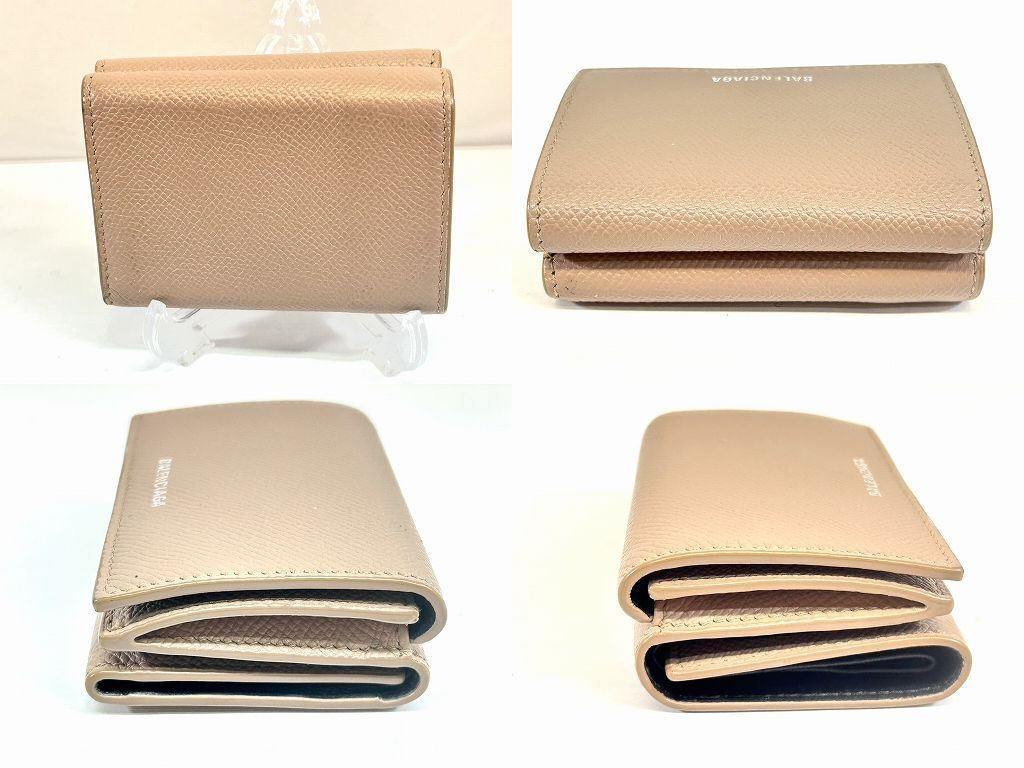 s25t-0513a【中古】バレンシアガ 558208 レザー コンパクトウォレット 