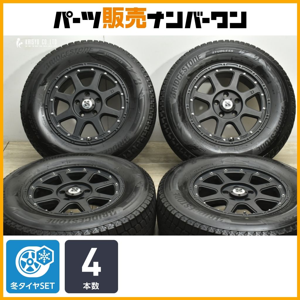 ホイールのみ可 エクストリームJ 16in 7J 35 PCD114.3 ブリヂストン ブリザック DM-V3 225|70R16 ハリアー RAV4 ヴァンガード 可