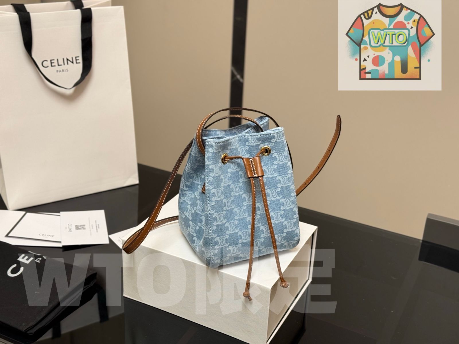 今日WTO】Celine セリーヌ バケットバッグ デニム ヴィンテージ