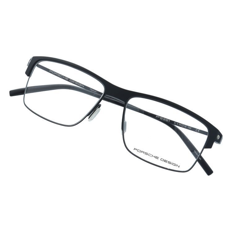 ポルシェ デザイン メガネ フレーム 国内正規品 伊達メガネ 老眼鏡 度付き ブルーライトカット PORSCHE DESIGN P8293-C 55 眼鏡 めがね プレゼント ギフト 国内正規品ポルシェデザイン メガネフレーム スクエア型 PORSCHE