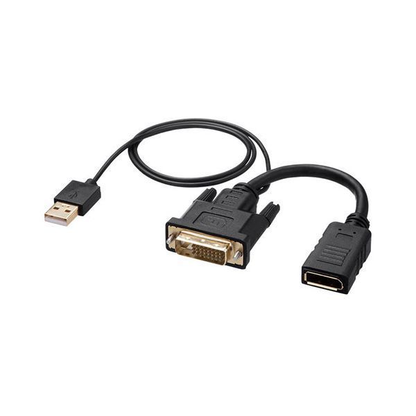 サンワサプライ DVI-DisplayPort変換アダプタ 4K/30Hz ブラック AD