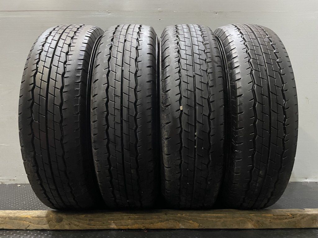 DUNLOP SP175N 195/80R15 107/105N LT 15インチ 夏タイヤ 4本 2021年製 バリ溝 キャラバン ハイエース等　 (TB678)