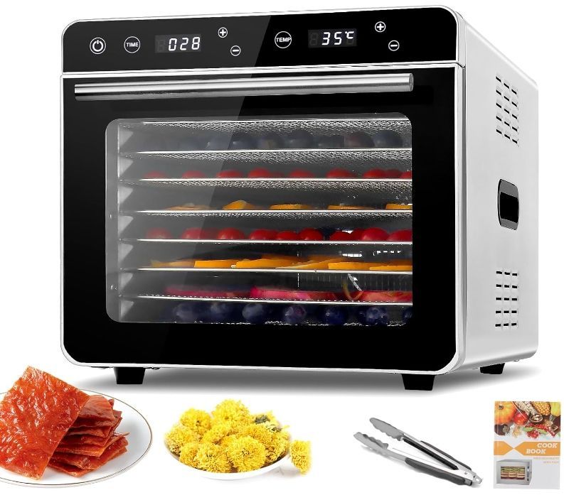 フードドライヤー 食品乾燥機 110V 食品脱水機 8段 大容量 35℃~85℃温度