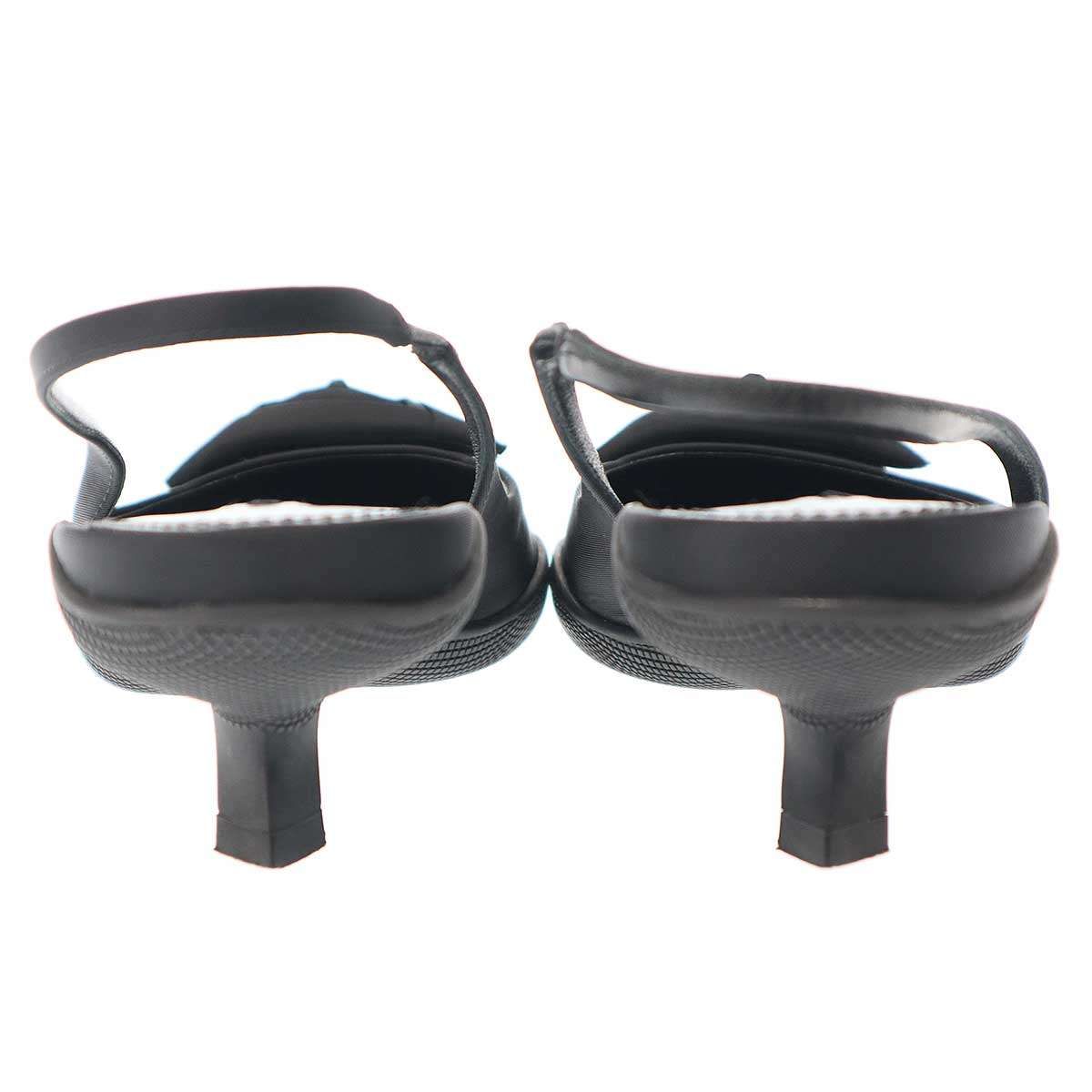 PRADA プラダ スリングバック トライアングルモチーフ パンプス