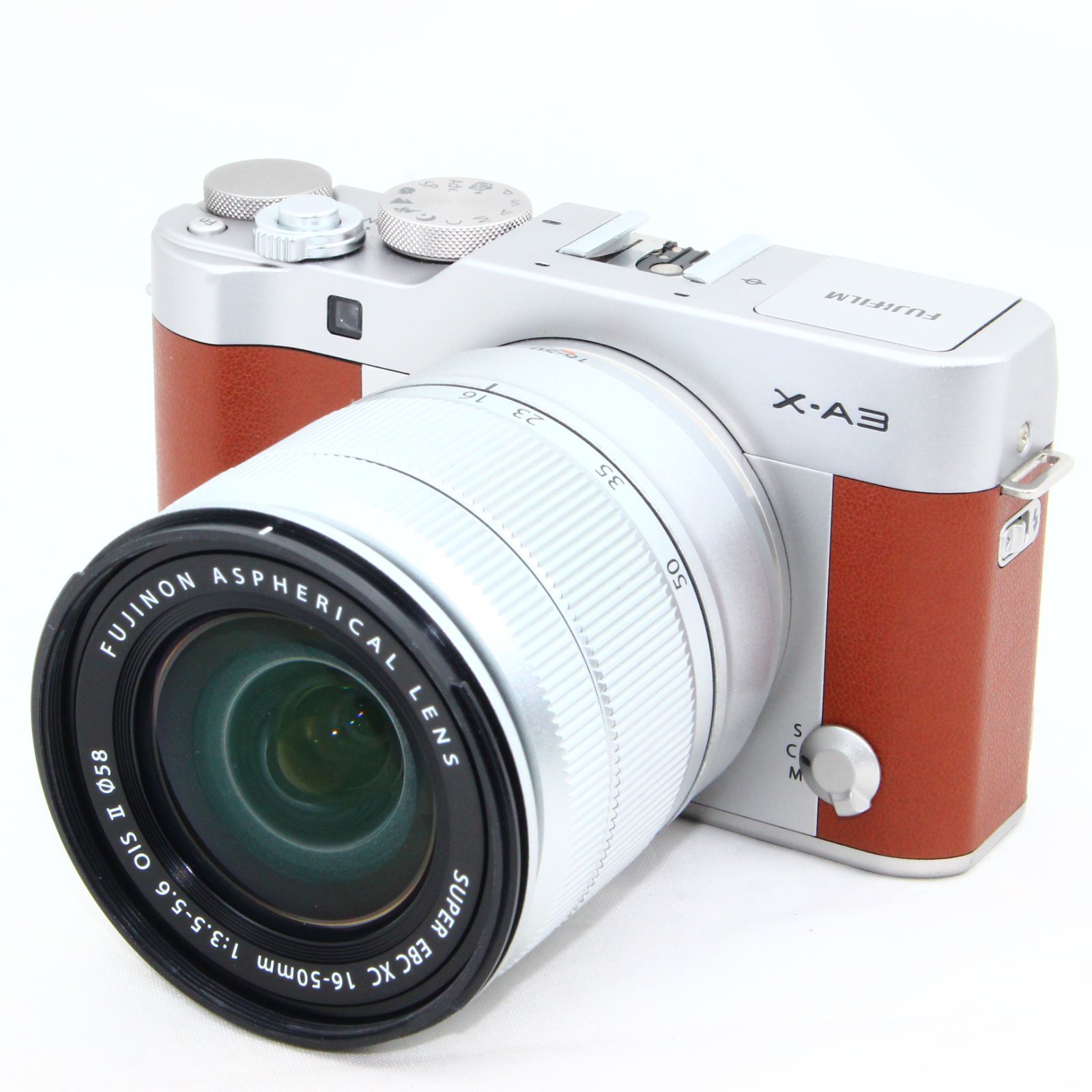 FUJIFILM ミラーレス一眼 X-A3 レンズキット ブラウン X-A3LK-XC-BW 夏