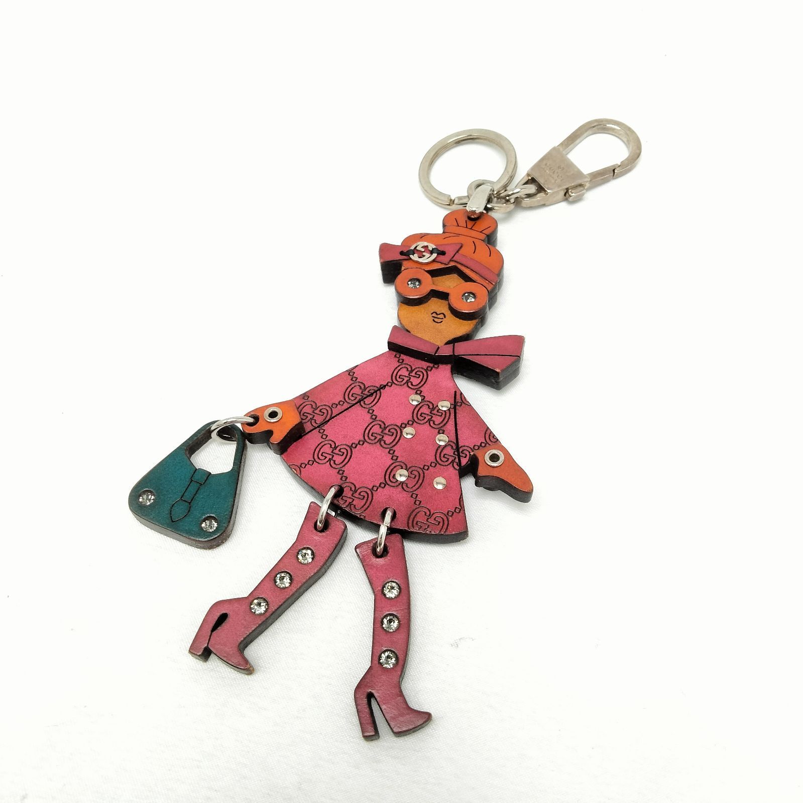 ✨️GUCCI✨️グッチ ウッド×ラインストーン チャーム 2140/806561321