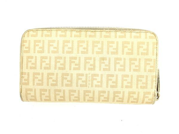 FENDI フェンディ ズッキーノ 折り財布 ベージュ 楽天市場】FENDI(フェンディ) ズッキーノ コンパクトジップ財布