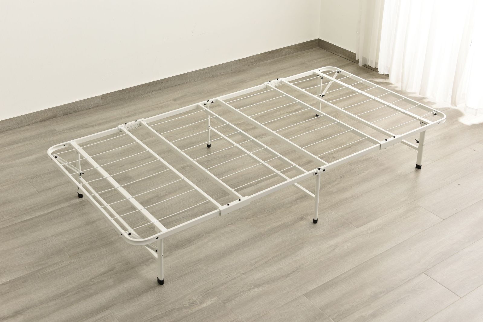 パイプベッド｜シングル｜折りたたみ｜下収納｜耐荷重200kg｜省スペース｜WF302693BAA