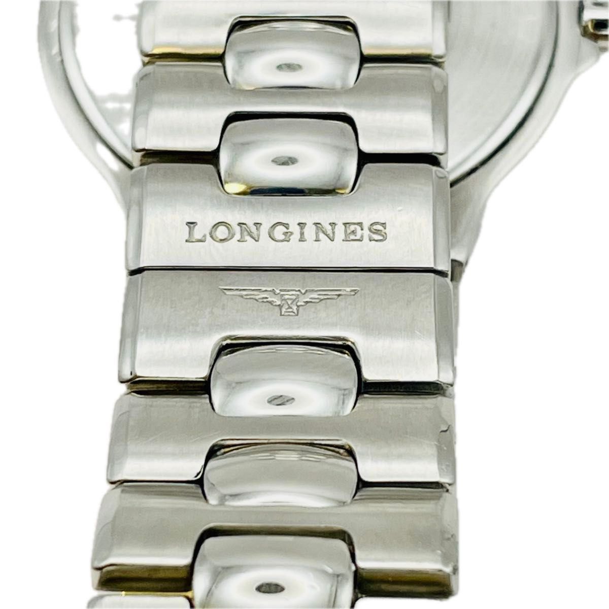 美品 LONGINES ロンジン コンクエスト L1.631.4 ネイビーブルー文字盤