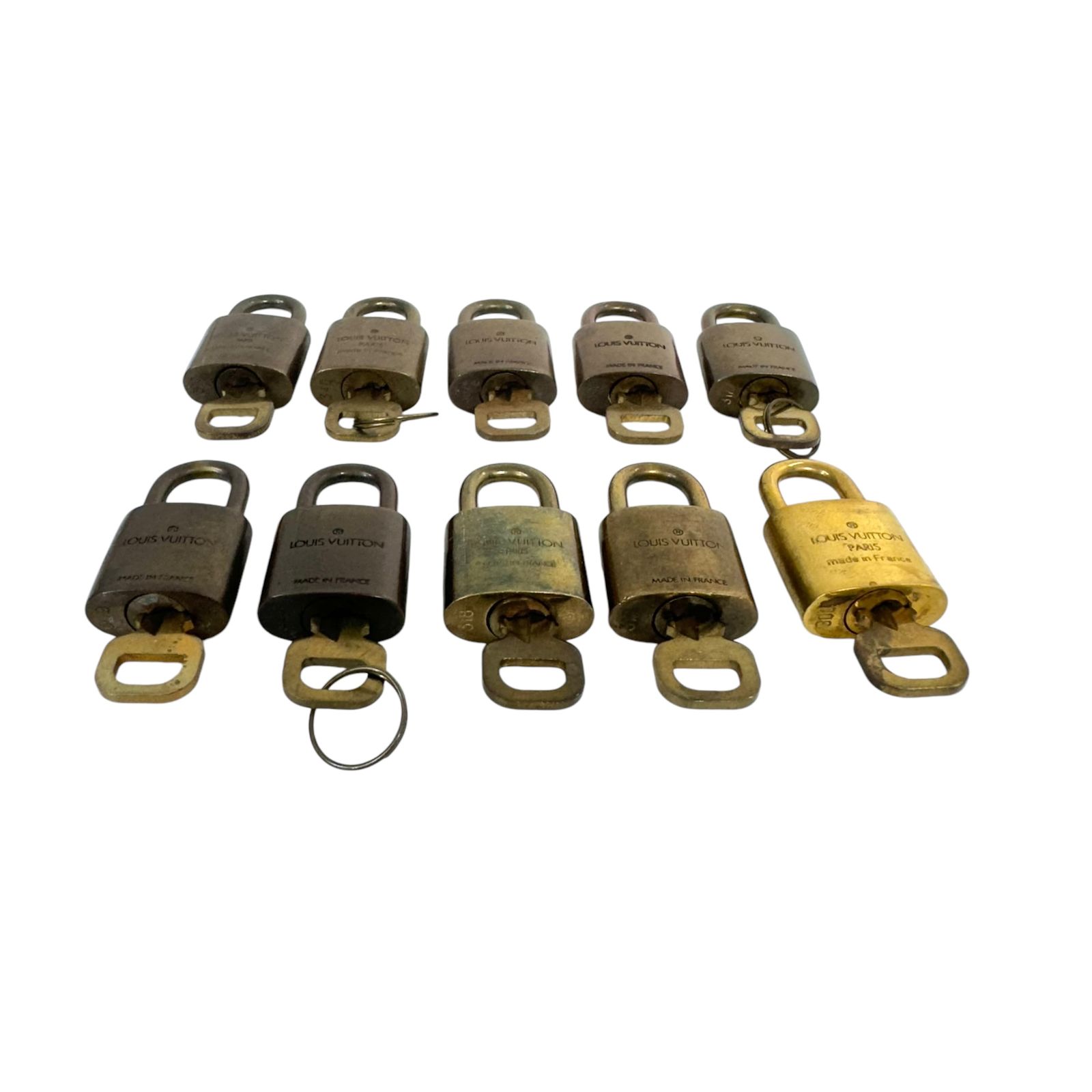 LOUIS VUITTON ルイヴィトン パドロック 6点セット 南京錠 鍵 ルイ