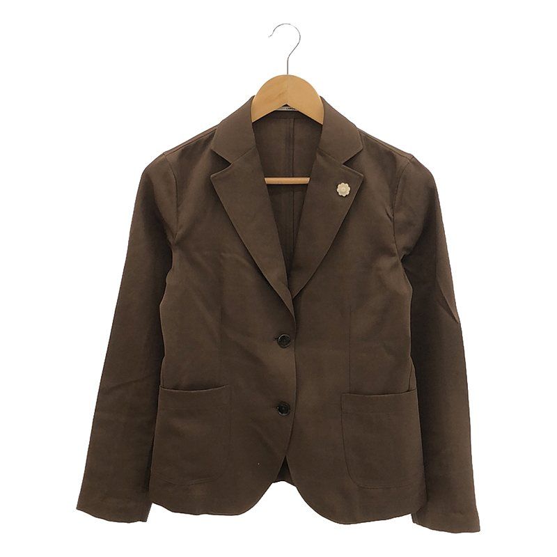 【美品】LARDINI ラルディーニ　テーラードジャケット LARDINI ラルディーニ ウール テーラードジャケット ブラウン 【公式通販】