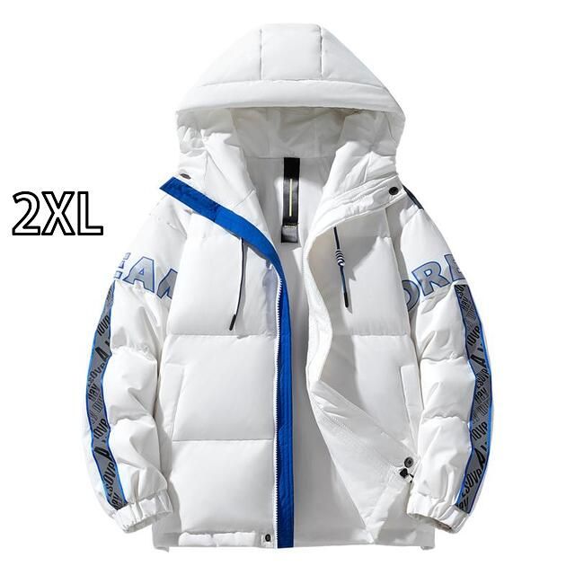 2XL 秋冬 コーデ メンズ 服 シンプル ファッション オシャレ 大人 かっこいい 大きいサイズ ストリート 紳士服 レトロ アウトドア ダック ダウン フード付き ジャケット アウター レディース 暖かい スキー