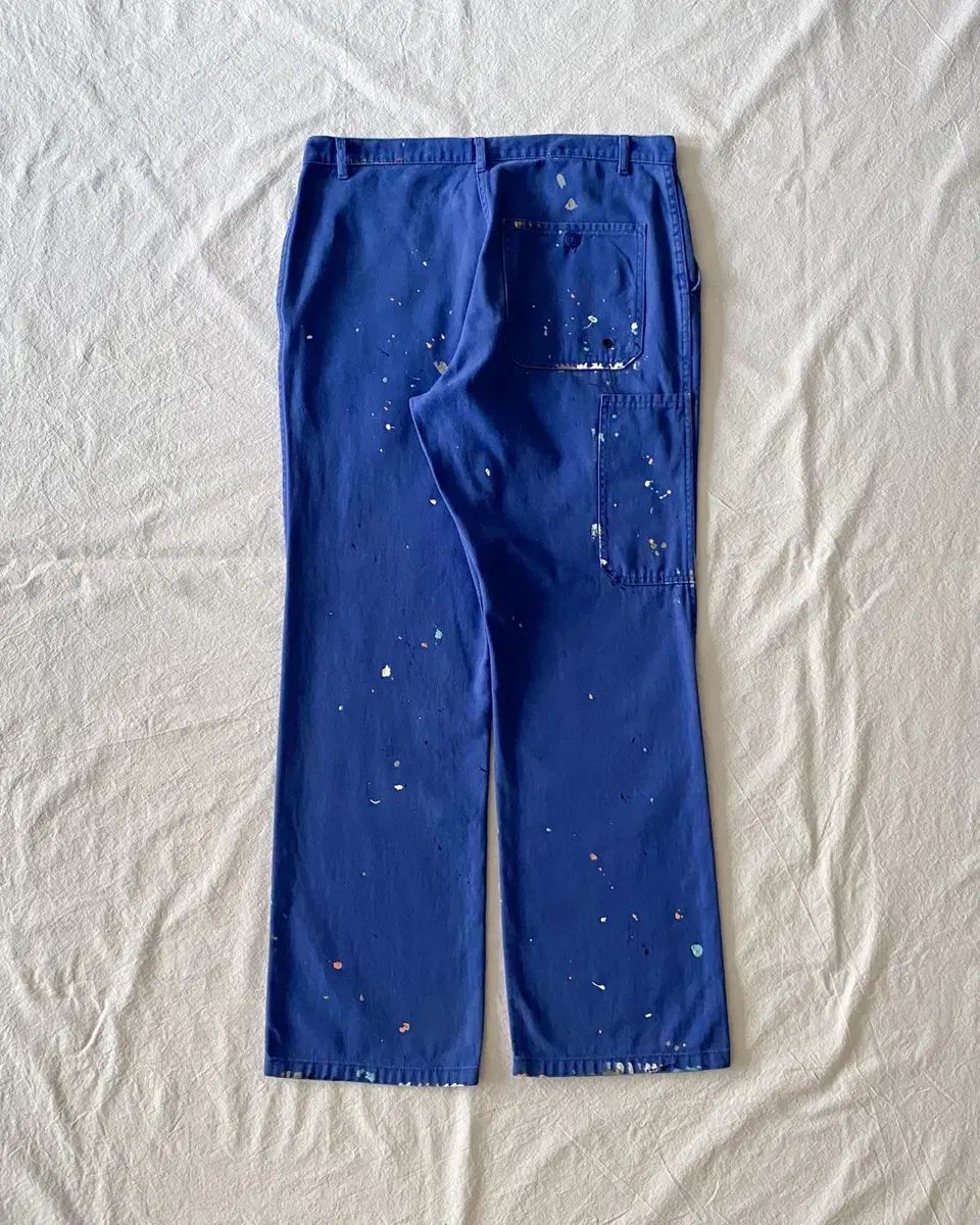 ヴィンテージ オリジナル ペインティング フレンチ ワークパンツ 004