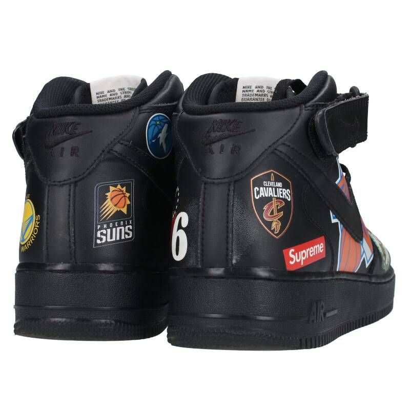 ナイキ ×シュプリーム SUPREME NBA TEAMS AIR FORCE 1 MID AQ8017-001  エアフォース1エヌビーエイースニーカー メンズ 27.5cm