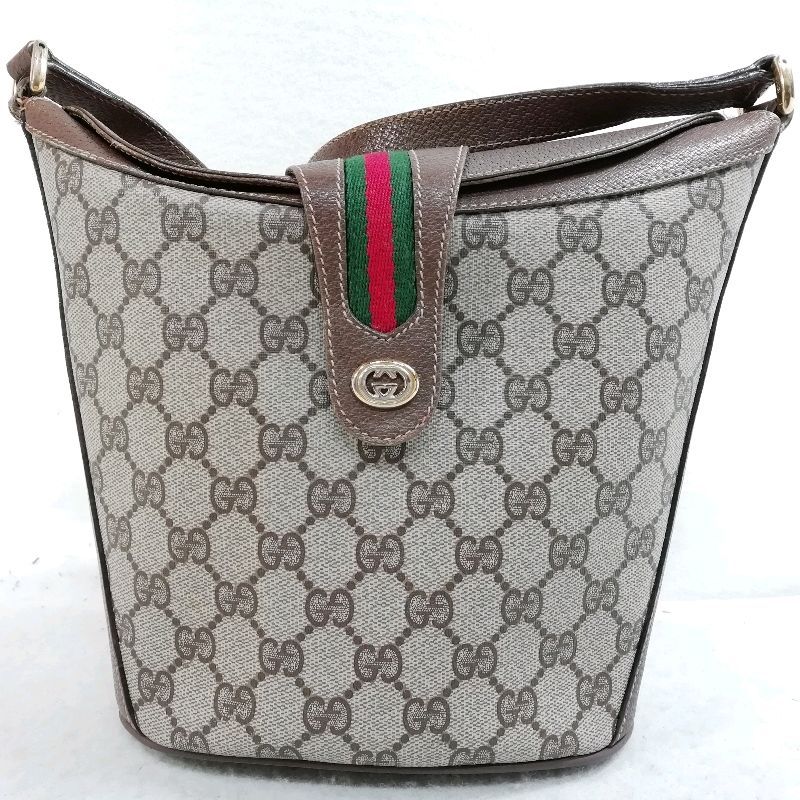 グッチ オールドグッチ PVCレザー ショルダーバッグ オールドグッチ ショルダーバッグ PVCレザー GGスプリーム GUCCI