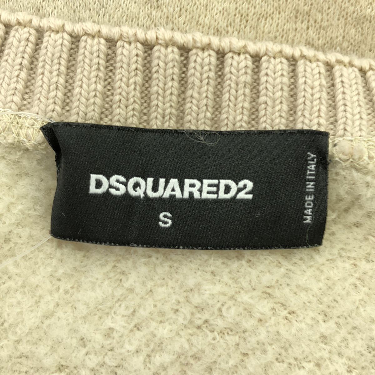 DSQUARED2 ディースクエアード ロゴプリントニットセーター 