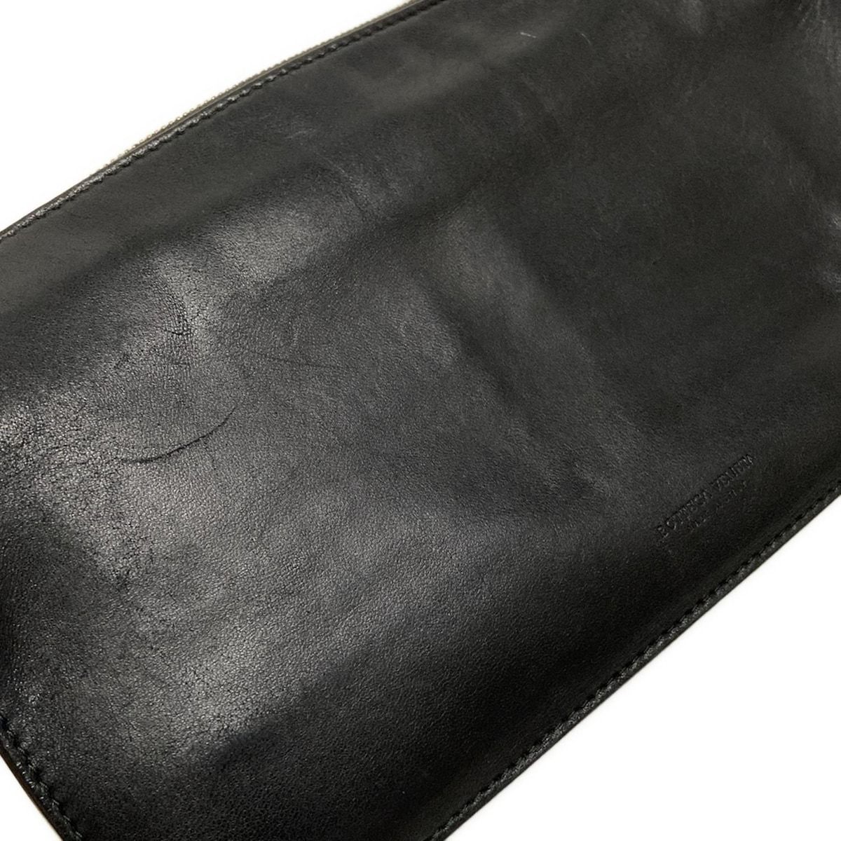 【 特価セール-SALE】 BOTTEGA VENETA ボッテガヴェネタ ウエストポーチ イントレチャート 黒 レザー