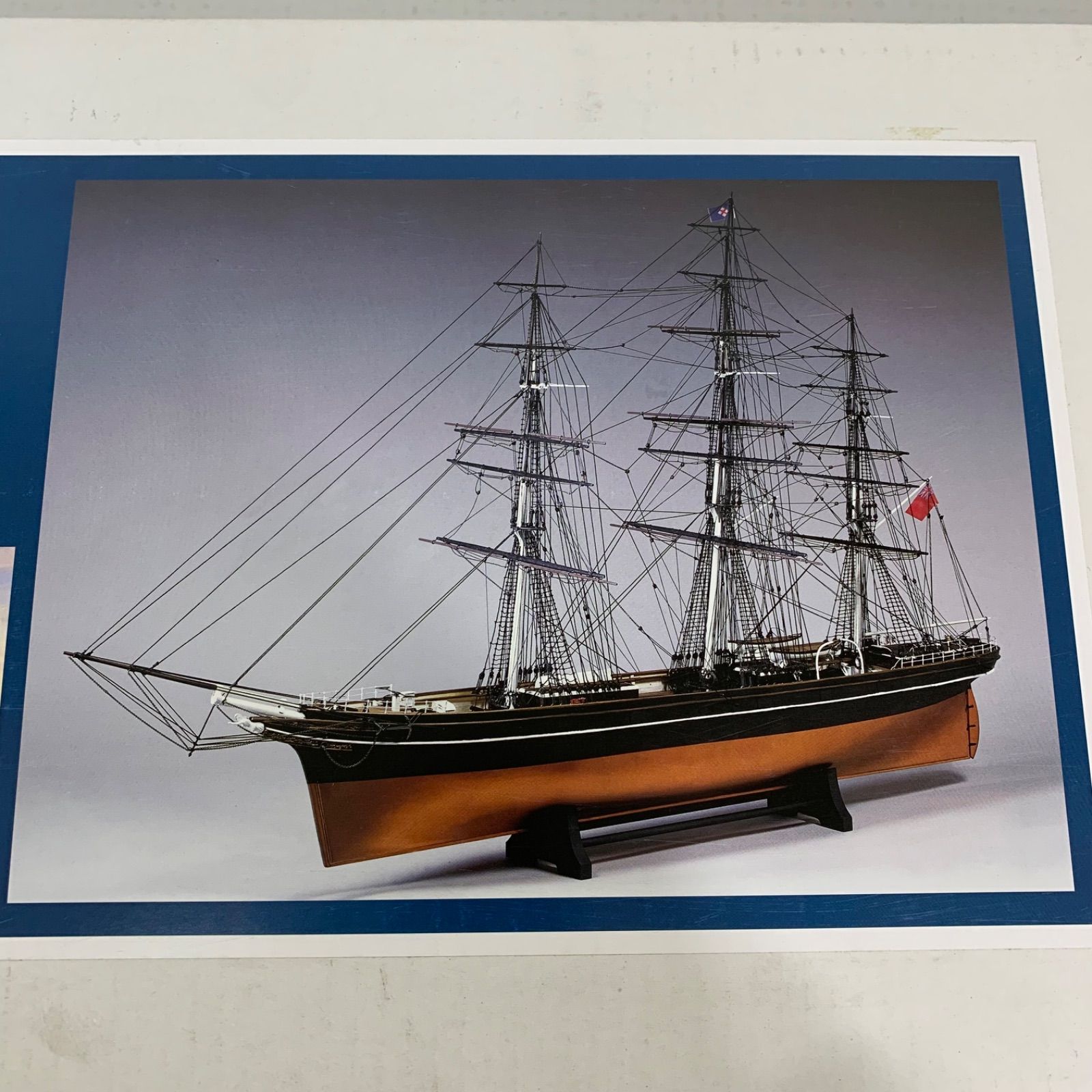 木製帆船模型 1/80カティサーク 帆付（1/80スケール・全長 1,083mm