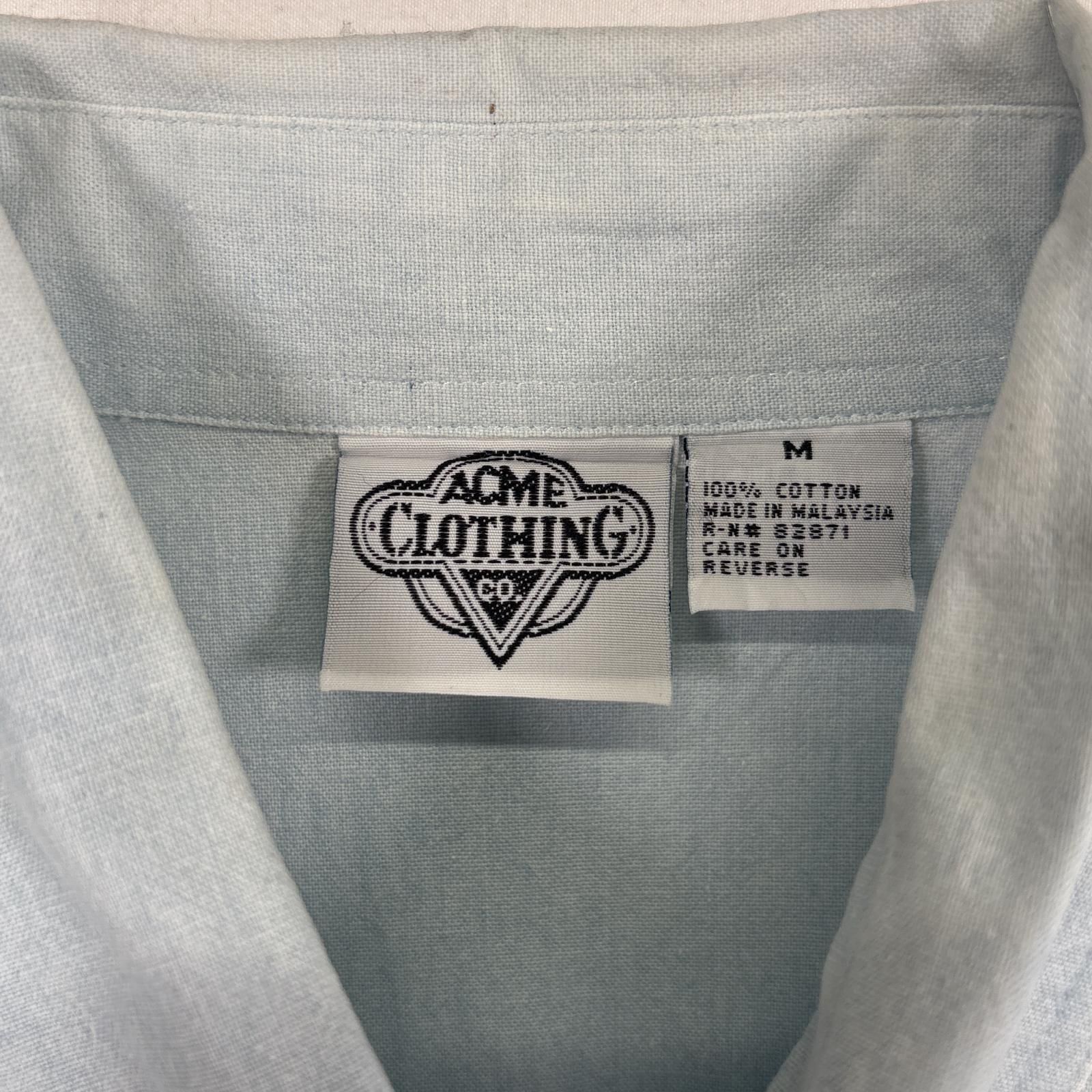 古着 90年代 ACME CLOTHING CO. LOONEY TUNES ルーニーテューンズ バッグスバニー 長袖 ボタンダウンシャツ レディースM相当 /eaa524953 古着 90年代 ACME CLOTHING CO. LOONEY TUNES ルーニー
