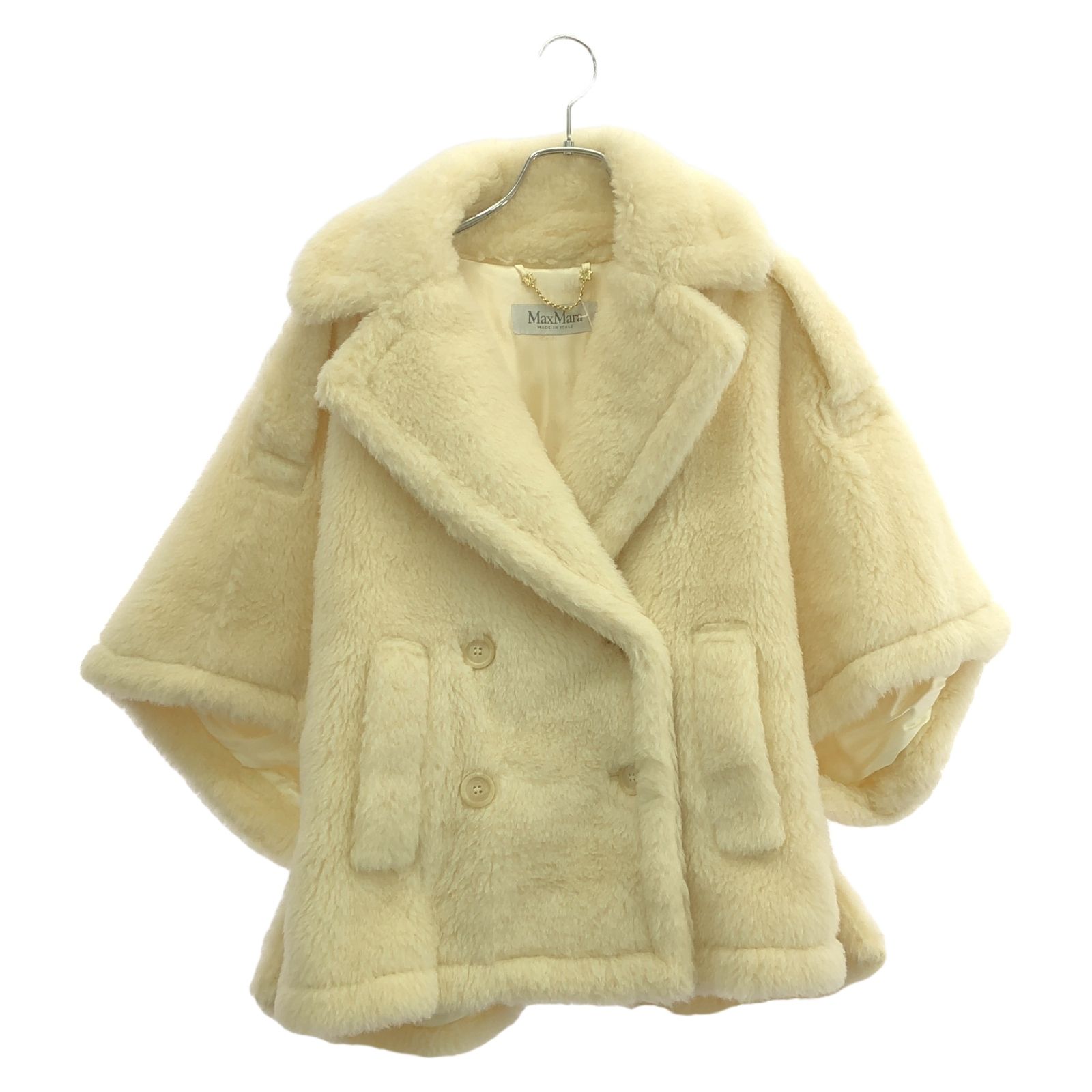 マックスマーラ MAX MARA ポンチョ ジャケット アイボリー ウール ジャケット レディース Used A
