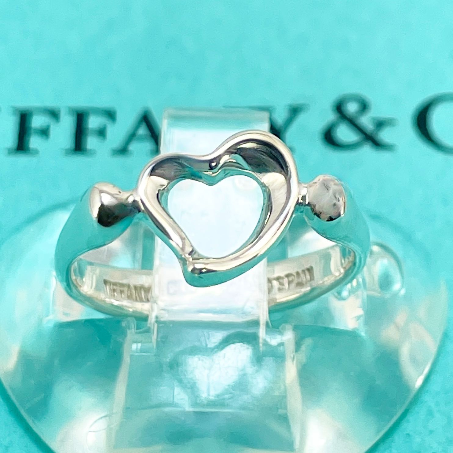 ティファニー リング シルバー925 オープンハート エルサペレッティ Tiffany&Co. /24-644 - メルカリ