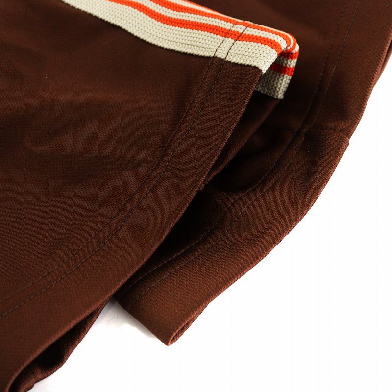 Needles WLT別注 ナロートラックパンツ ブラウン サイズ L お 手頃 価格ファッション - Needles WLT別注 ナロートラック