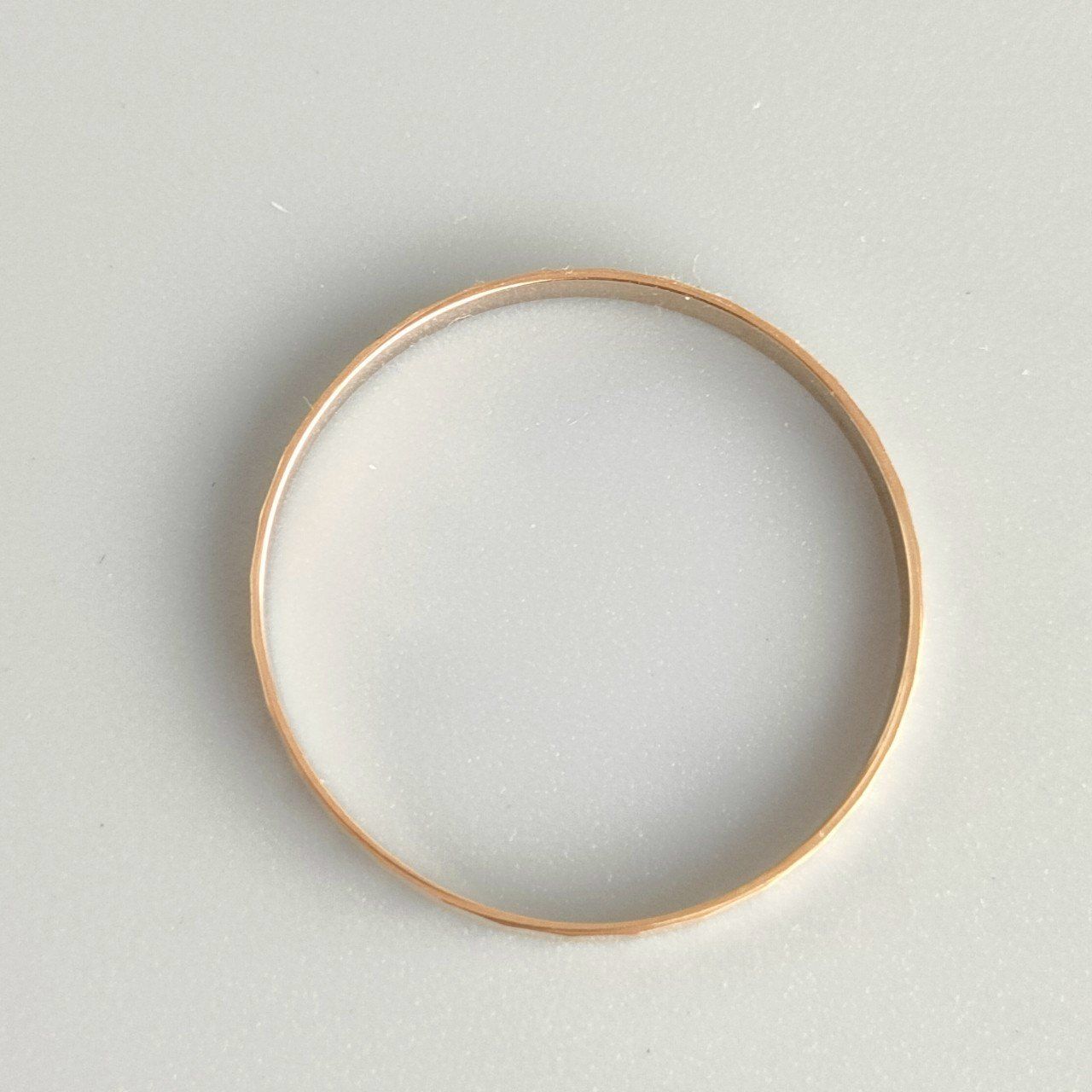 18K槌目デザインリング11号