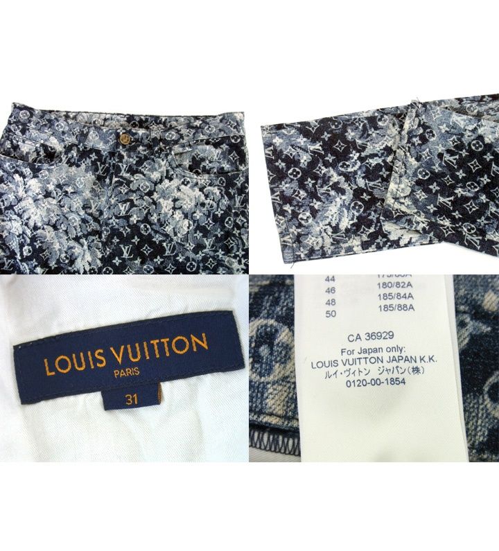 ルイヴィトン LOUIS VUITTON 21SS 【 RM211M ZMC HKD02W 】 モノグラム タペストリー デニム パンツ w20480