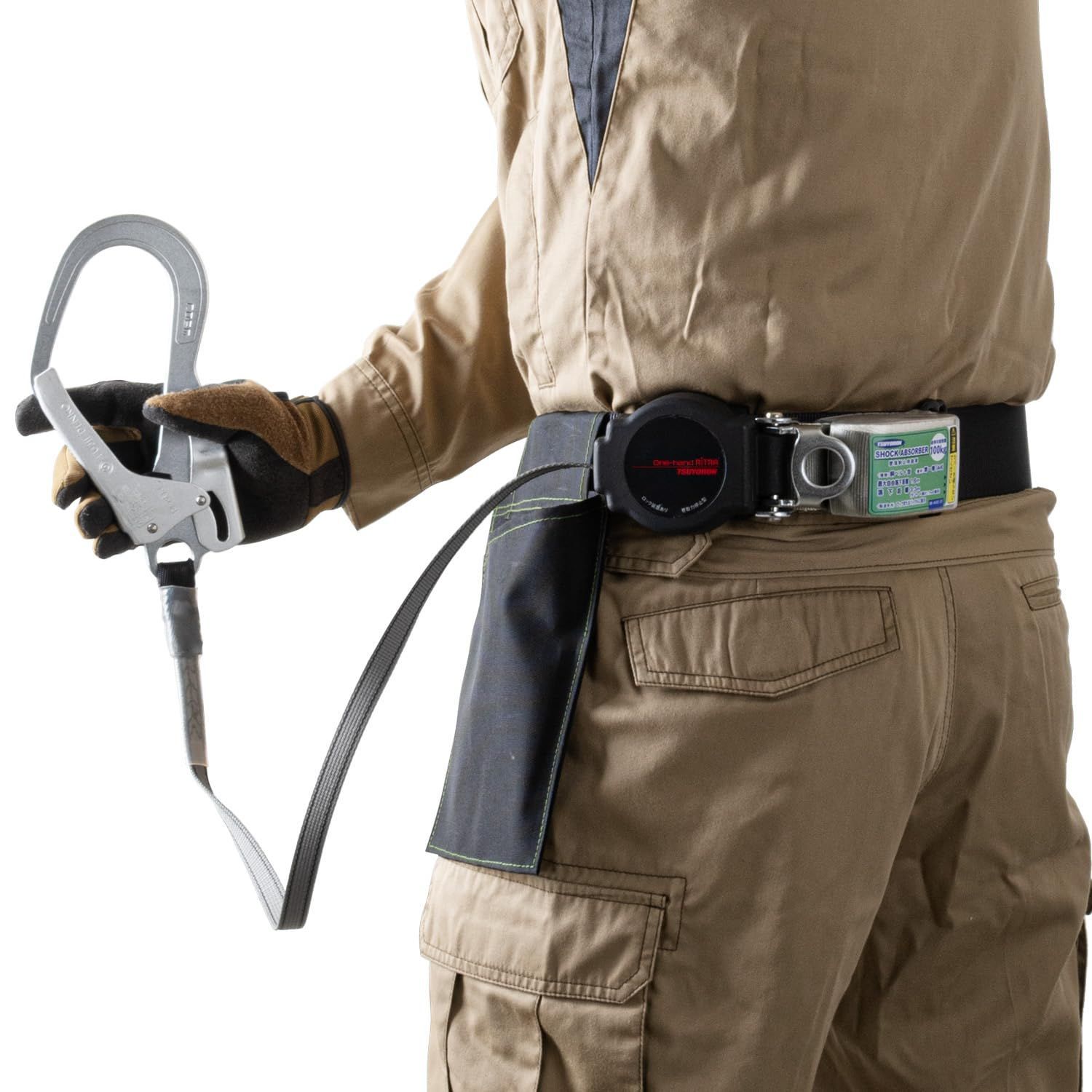 ロック機構付き ブラック 黒 巻取式 Lサイズ ベルト長さ ワンハンドリトラ 1400mm TB-ORN-599-BLK-L 胴ベルト型 墜落制止用器具 新規格 胴ベルト 安全帯 藤井電工 ツヨロン TSUYORON WWW_SKLAD-KIRPICHA_RU