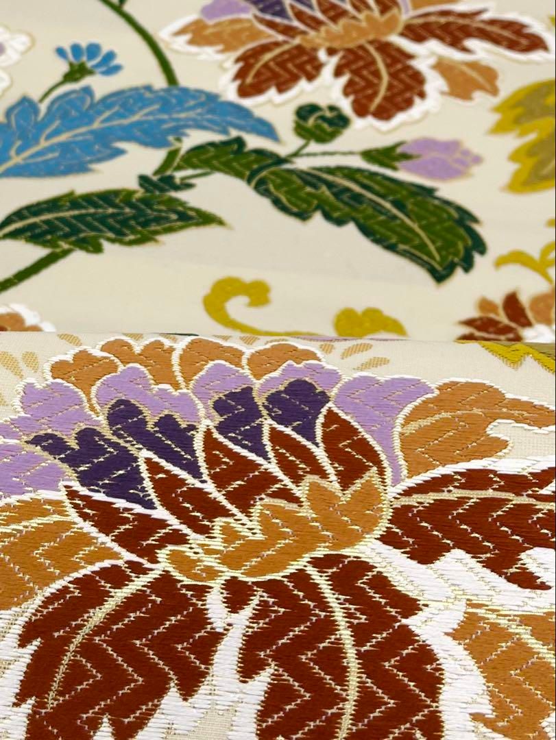 西陣織 大光織物 唐織 袋帯 未使用品 唐草文 正絹 六通 - メルカリ