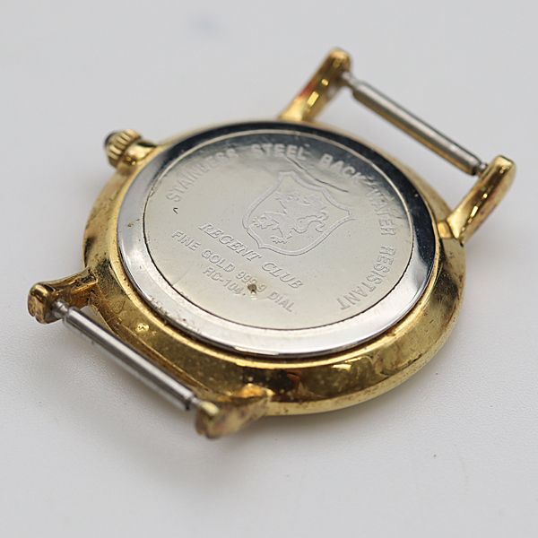 Regent Club FINE GOLD 999.9 DIAL RC-104 QZ ゴールド文字盤