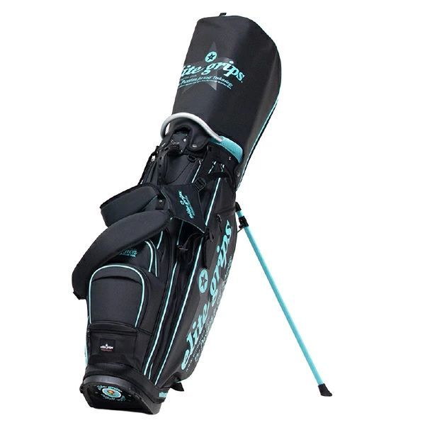 エリートグリップ elite grips 100本 軽量キャディバッグ Bタイプ ブラック EB9.5-25BK 9.5型 スタンドキャディバッグ Black ゴルフバッグ