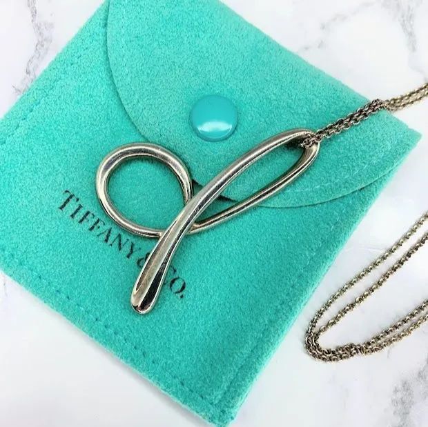 TIFFANY＆Co ティファニー イニシャル d ネックレス ロングチェーン