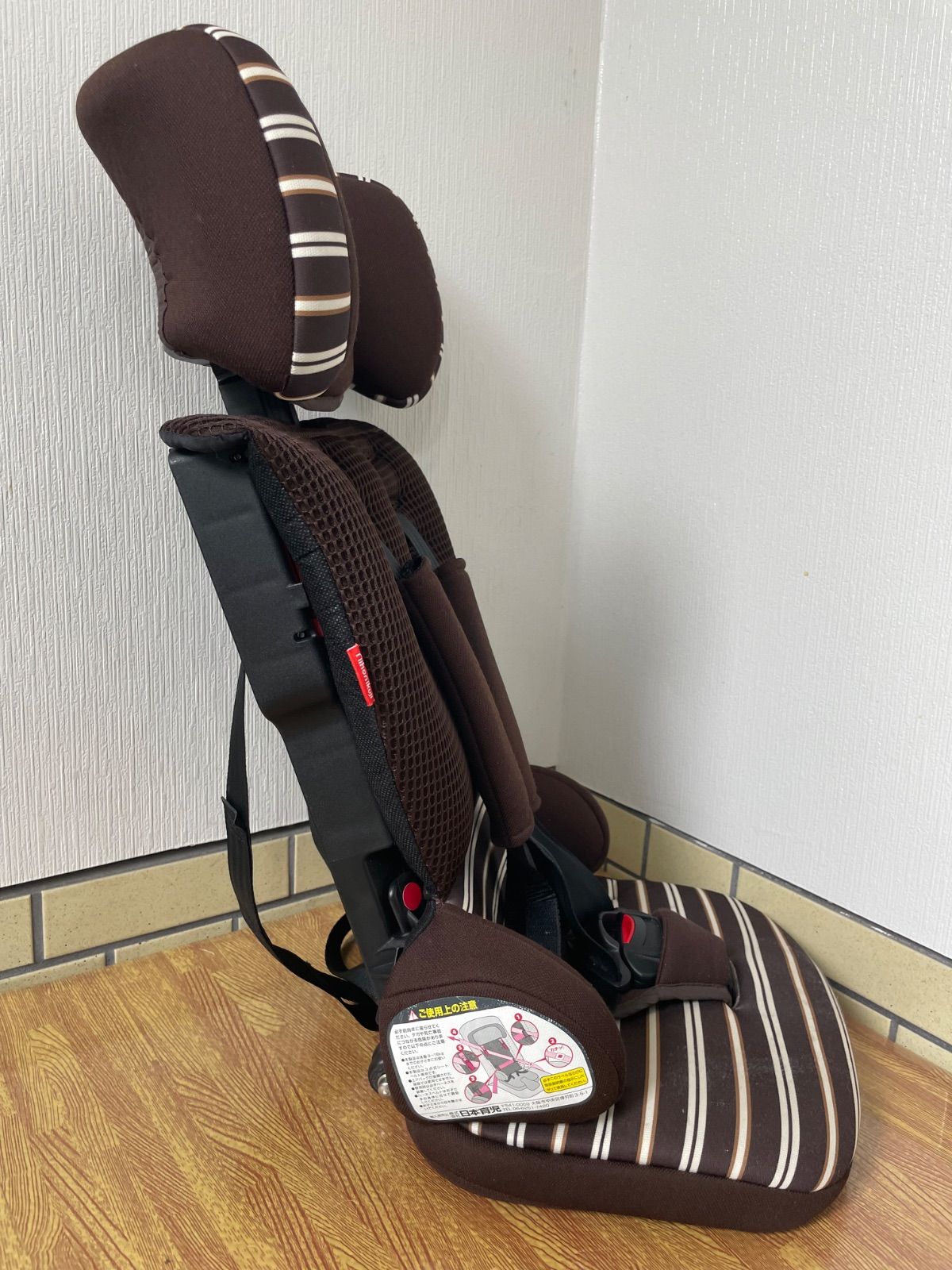 美品 日本育児 トラベルベストEC＋ ジュニアシート ブラウン　e1223-E 100000001004514815_10205.jpg