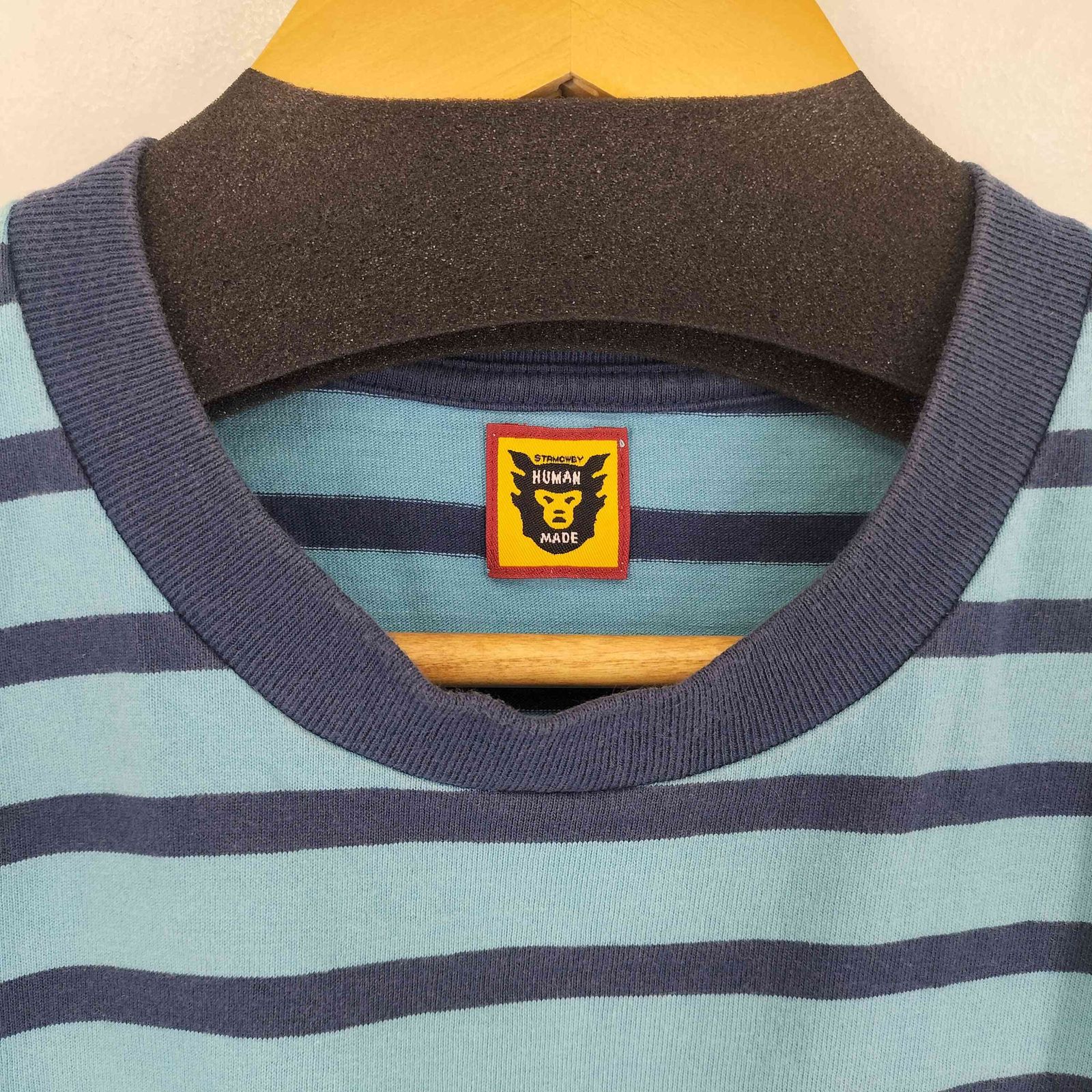 ヒューマンメイド HUMAN MADE STRIPED L/S T-SHIRT メンズ JPN：L 