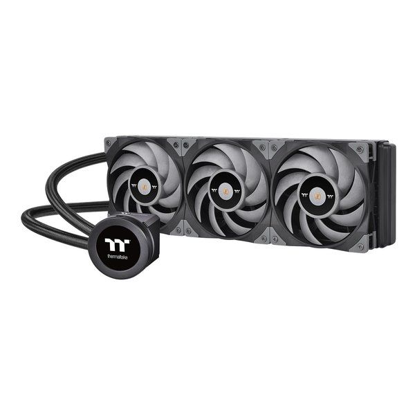 【新品･翌営業日出荷】Thermaltake  サーマルテイク TOUGHLIQUID Ultra 水冷一体型CPUクーラー 120mmファン×3 CL-W323-PL12GM-B CL-W323-PL12GM-B (2573479)