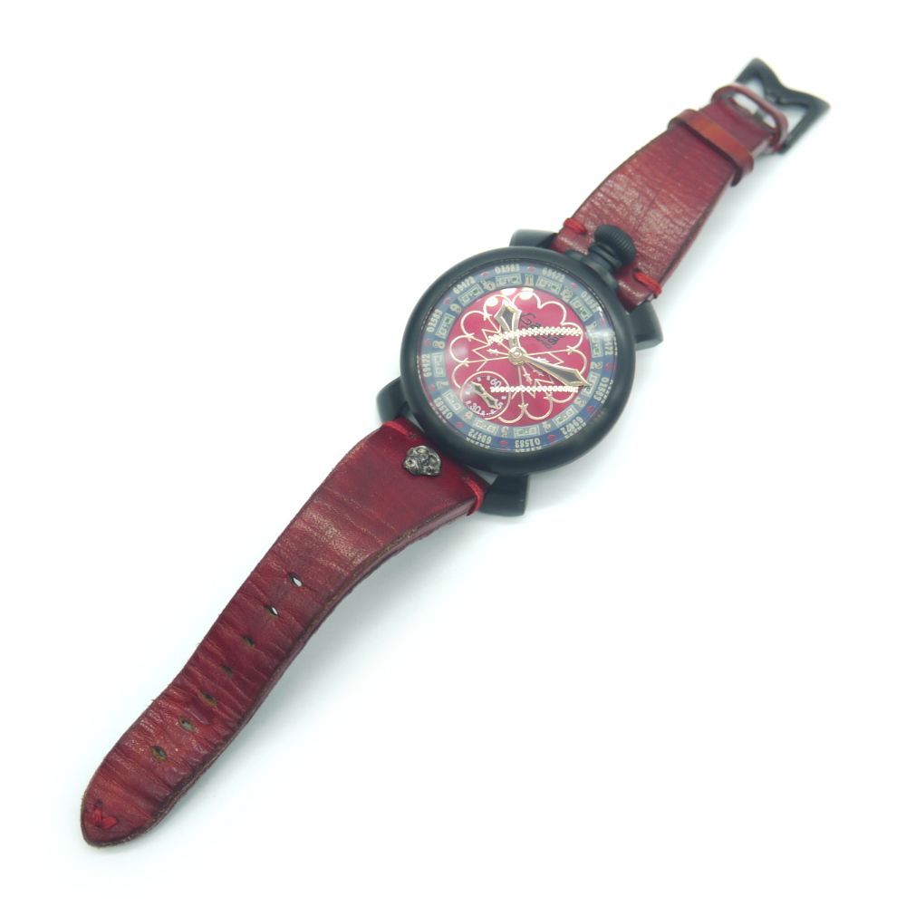 ガガミラノ マヌアーレ 48mm ラスベガス 300本限定 赤文字 Y02280 ガガミラノ マヌアーレ 48mm ラスベガス 300本限定 赤文字