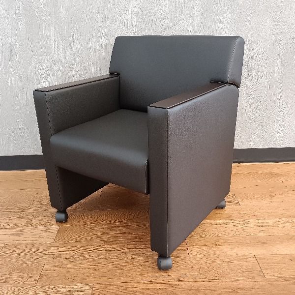 OKAMURA オカムラ 応接ソファ 1人掛け 8394GA-P891 製 ブラック 応接椅子 待合椅子 ロビーチェア ミーティングチェア