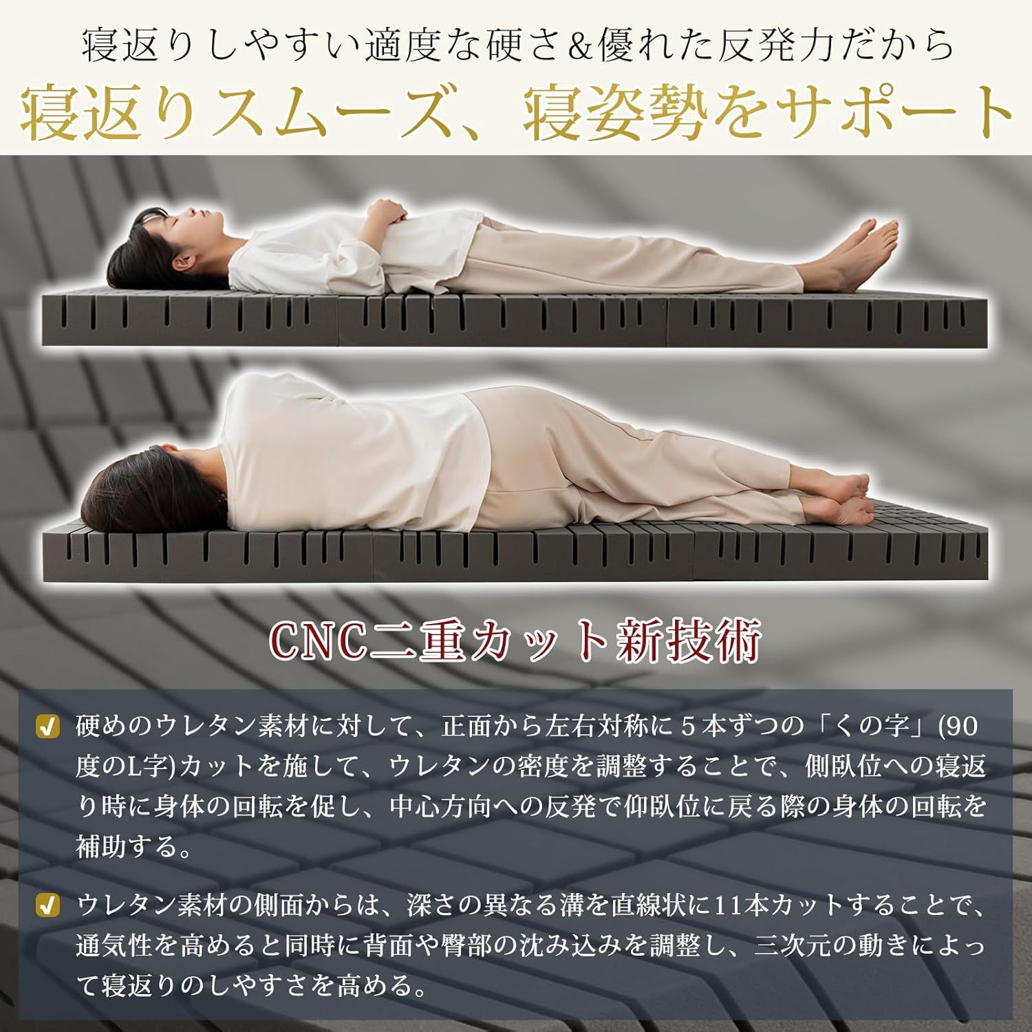 マットレス シングル 3つ折り 【硬め250N/200N 高密度34D 超硬質 Softime マットレス シングル 3つ折り 【硬め250N/200N 高密度