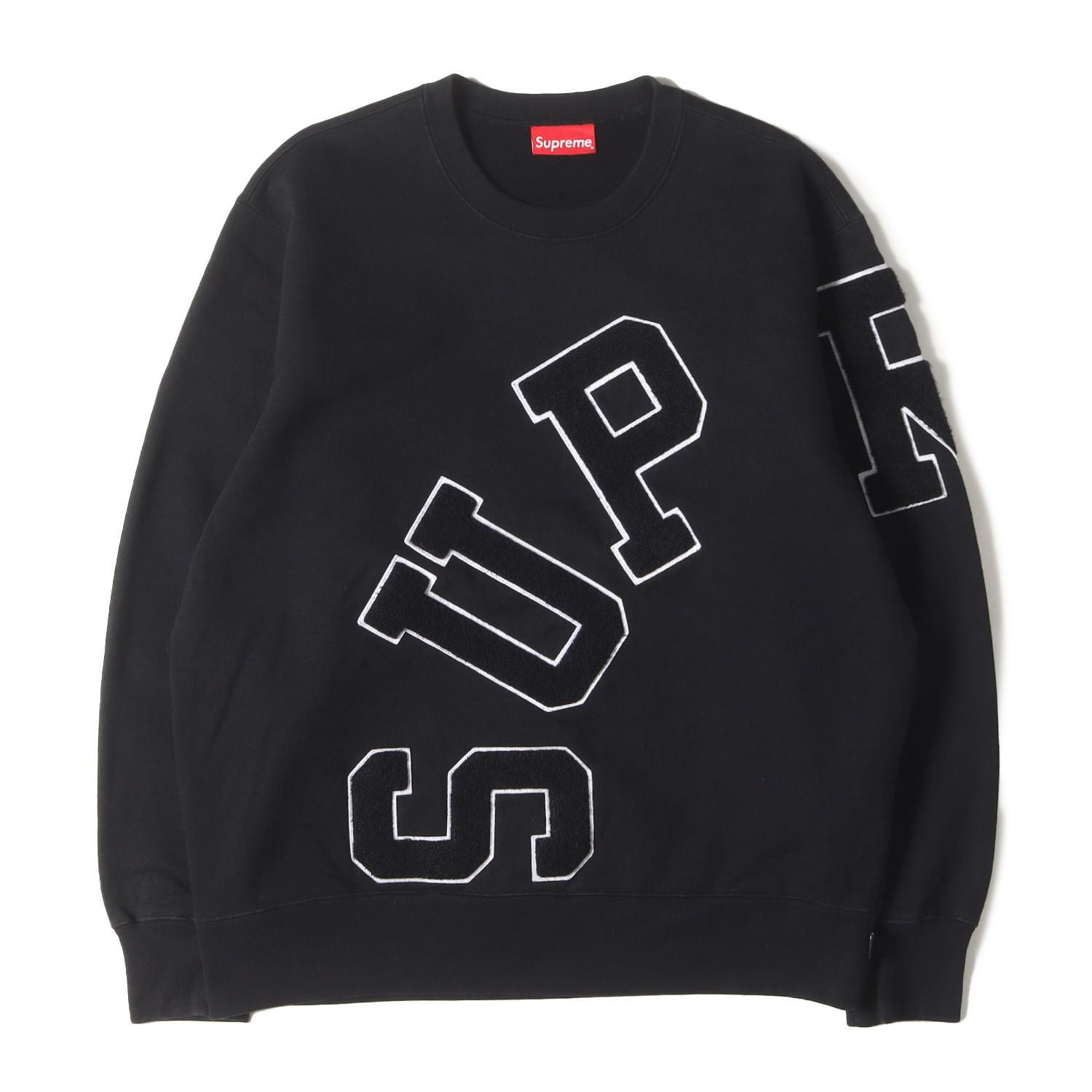 Supreme 黒 スウェットシャツ Large
