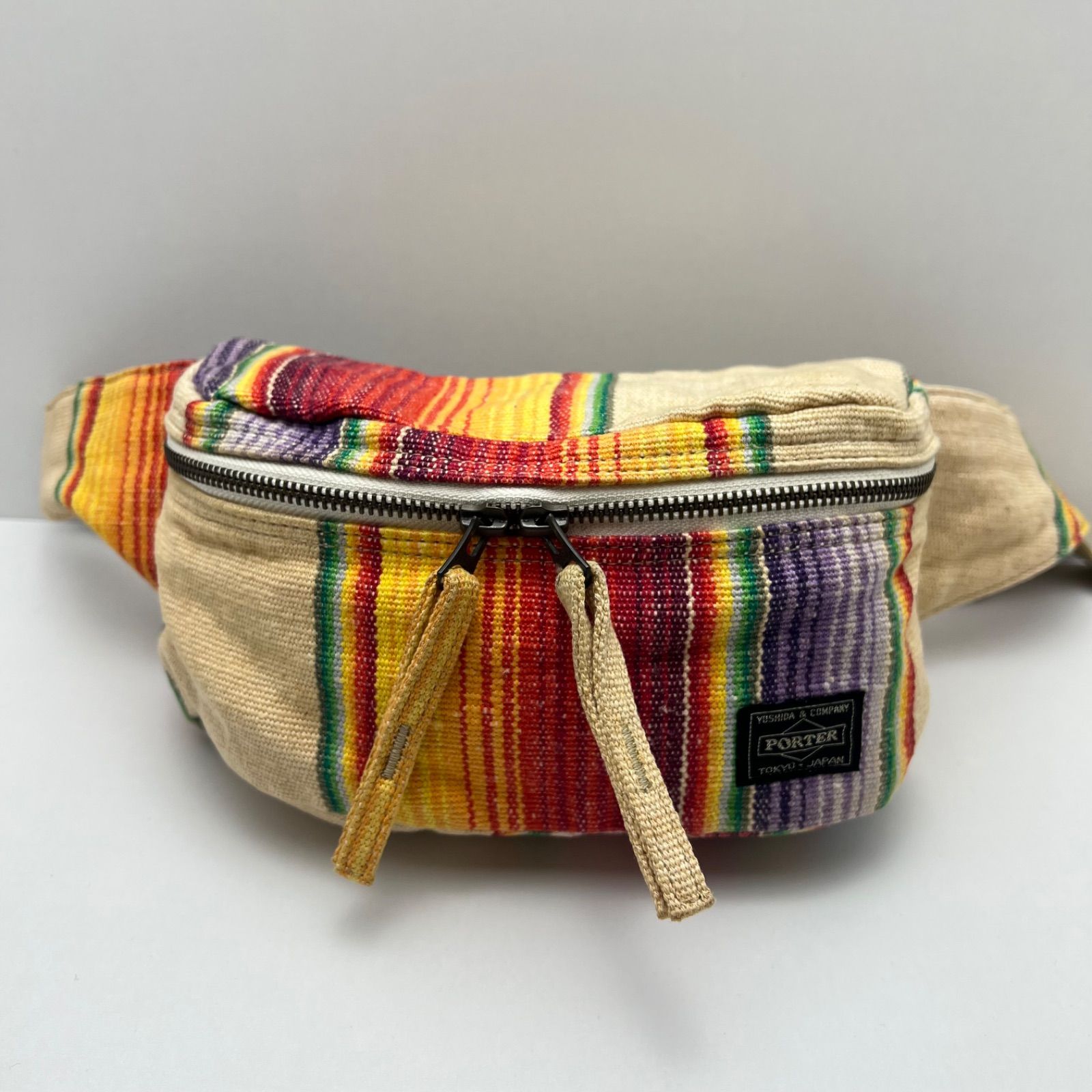 PORTER BEAMS artesania Guatemala fabric waist bag RARE ポーター