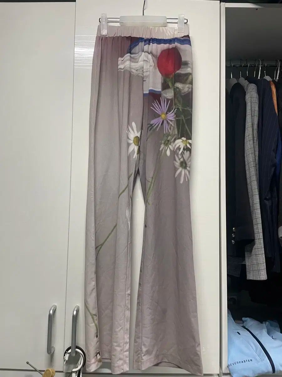 AMOMENTO アモーメント x saki コラボレーション フラワー パンツ