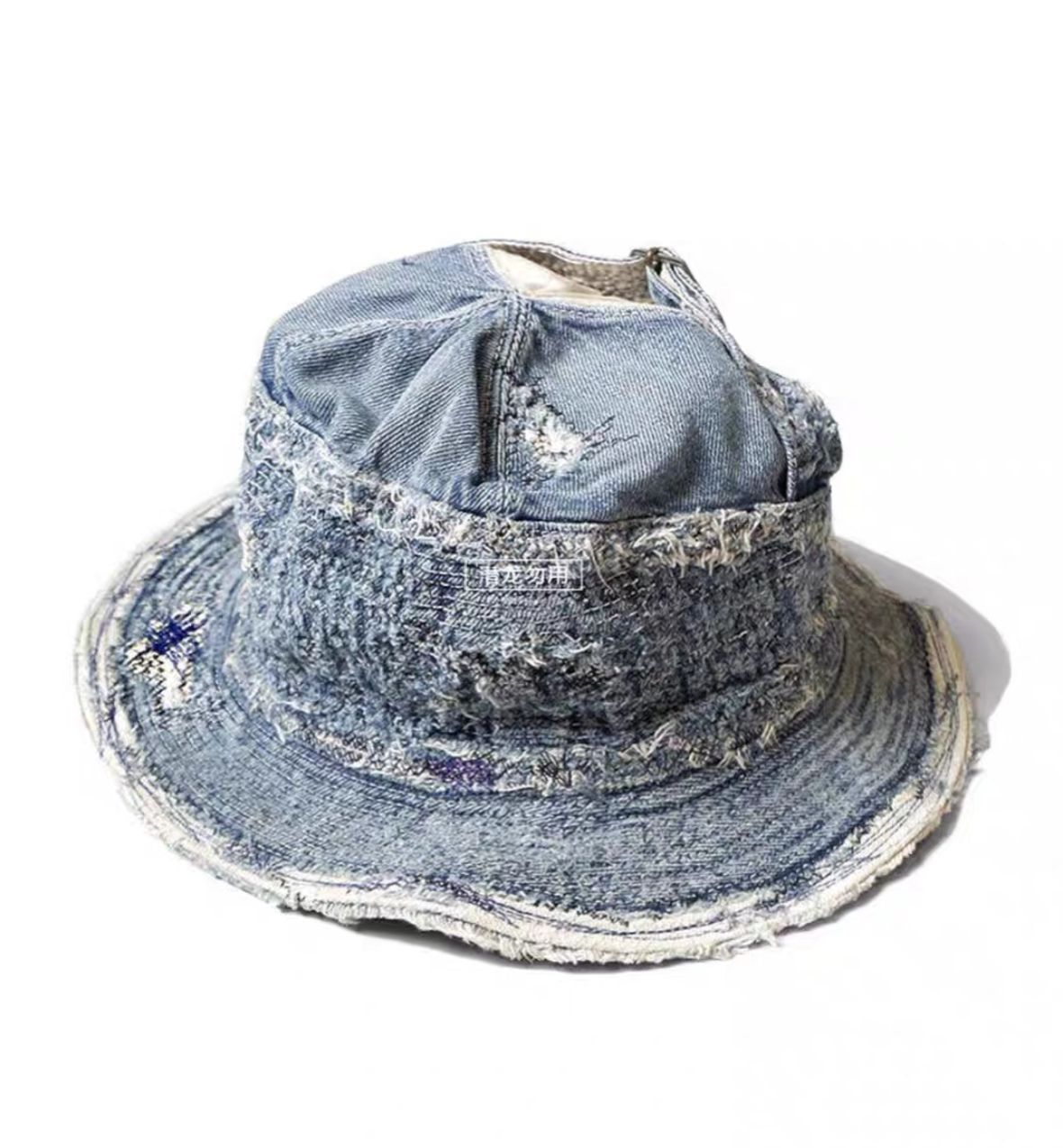 完売 KAPITALキャピタル 老人と海HAT ネイビー クラッシュリメイク 帽子