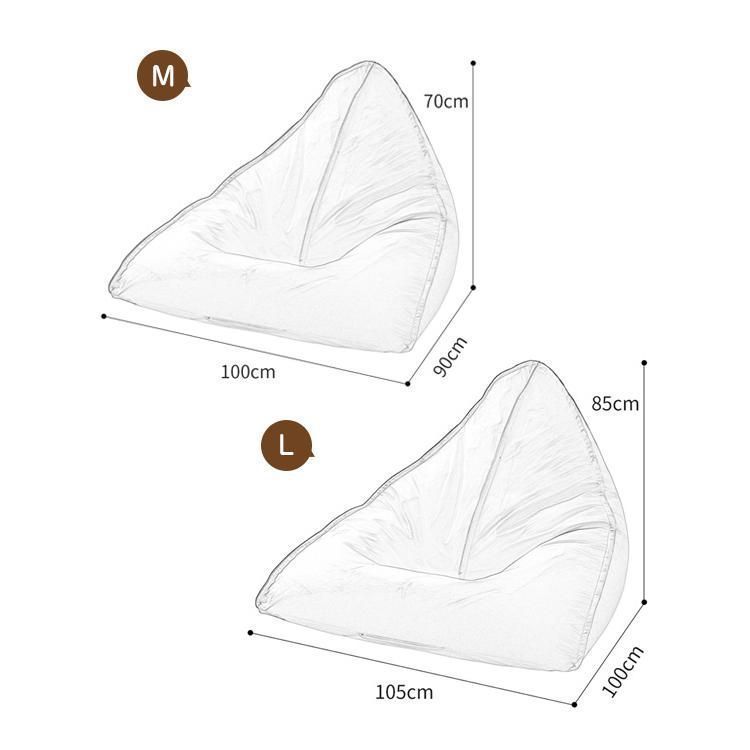 ピッタリの ビーズクッション 背もたれ クッション 三角 軽量 コンパクト 座イス おしゃれ フロアクッション シンプル子供や大人に最適 小ビーズ 洗