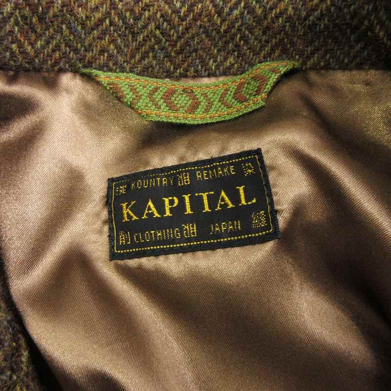 キャピタル kapital 美品 ハバナJKT ジャケット ウール ヘリンボーン 