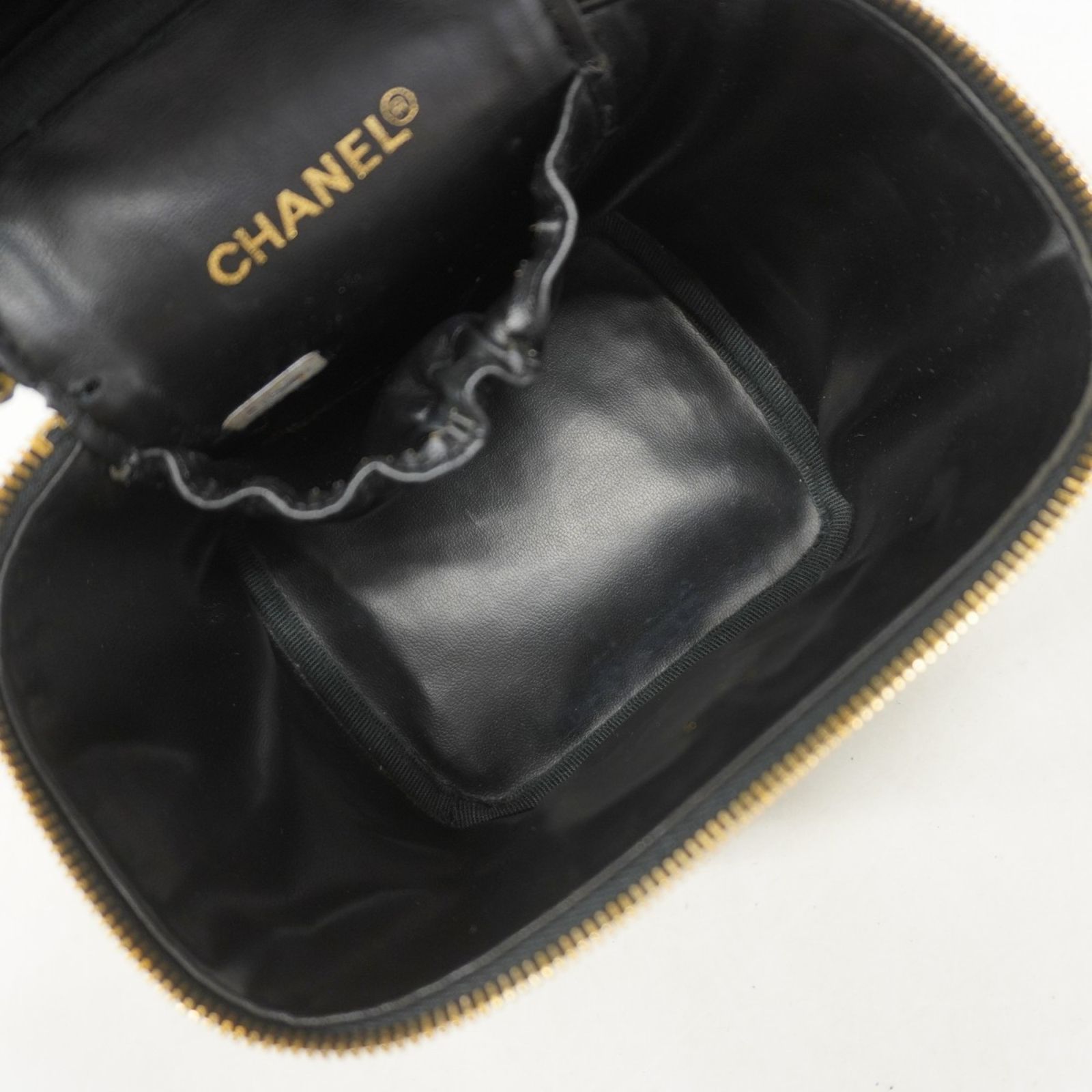 CHANEL シャネル バニティバッグ キャビアスキン ブラック ギャラあり CHANEL シャネル バニティバッグ キャビアスキン ブラック