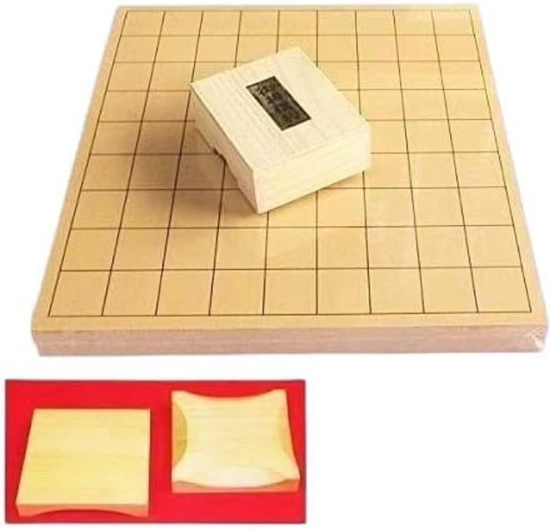 美品 超貴重 木製将棋盤と将棋駒セット 博英商会 木製駒付