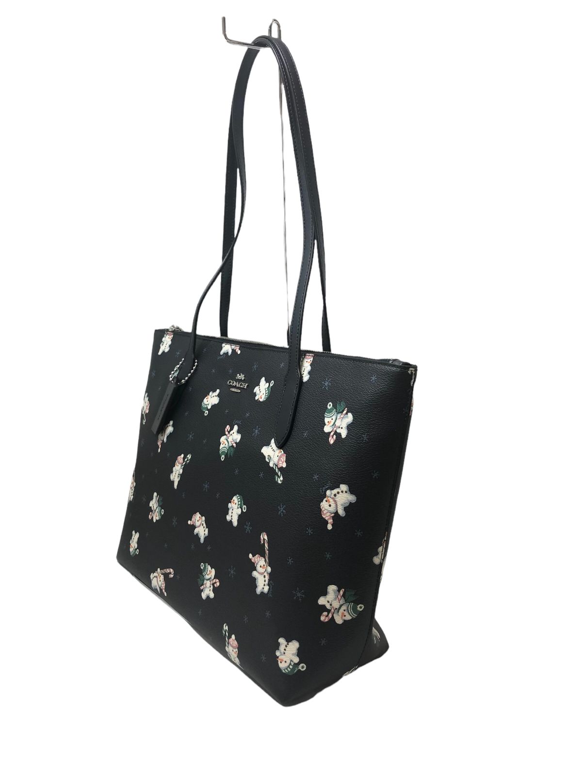 ✩新品✩COACH コーチ トートバッグ スノーマン レザー 濃紺 ネイビー 