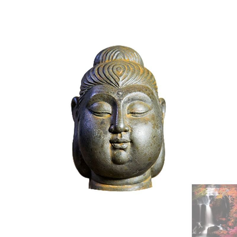 禅菩薩 仏像 仏面 仏頭 置物 オブジェ 魔除け 幸運 金運 健康運 出世運