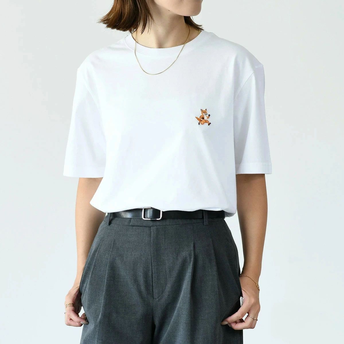 MAISON KITSUNE メゾンキツネ トップス スピーディ フォックスパッチ 